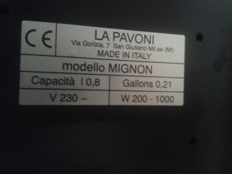 La Pavoni Mignon 2015-014