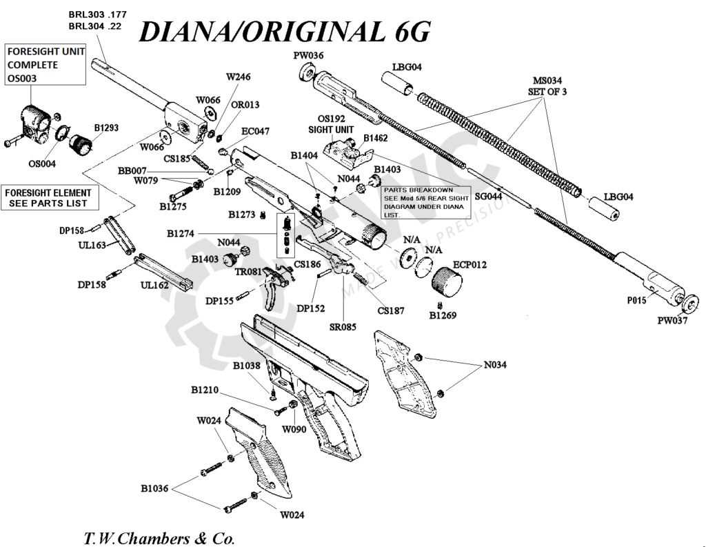 remontage pistolet Diana 6 G: Compression des ressorts ? Diana_10
