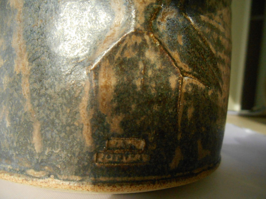 Impressed mark on Large Coffee Pot - probably Hayle Pottery Dscn7715
