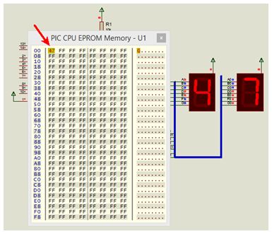 مشروع عداد تصاعدى 0-99 يستخدم CCS-C-Counter-PIC-EEPROM-Interrupt-7 Segment-7447- 412