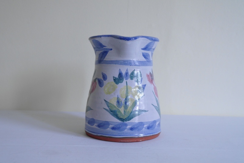 Tin glazed floral Jug with Flower Mark - Jo Lord  Sam_8013