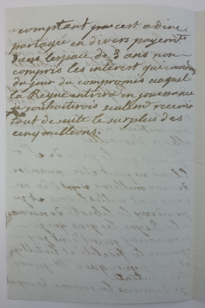 Correspondance de Marie-Antoinette et du duc d'Orléans au sujet de l’achat de Saint Cloud Dsc_0713