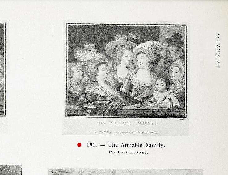 Gravure "The Amiable Family" par Bonnet-Tennob 65527110