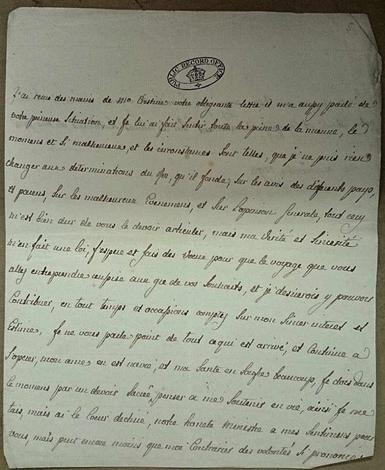 Ecrits de Marie Caroline, reine de Naples, soeur de Marie Antoinette Zzzzz11