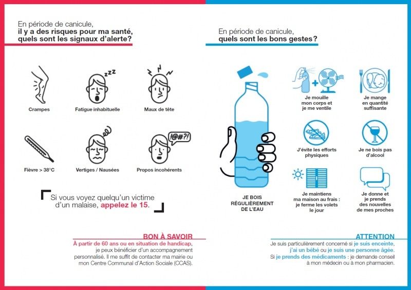 Conseils pour la canicule  Flyer10