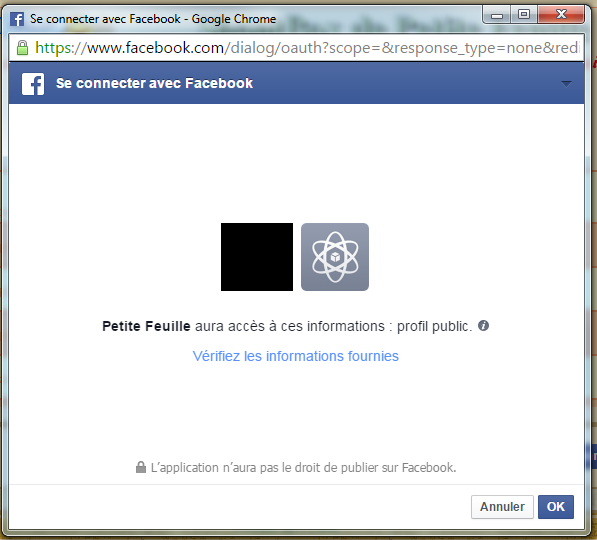 Problème de connexion avec Facebook 23-06-14