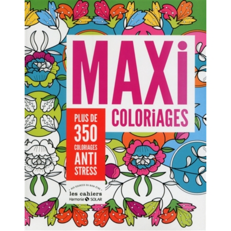 Maxi Coloriages : plus de 350 dessins anti-stress (Solar) Electr10
