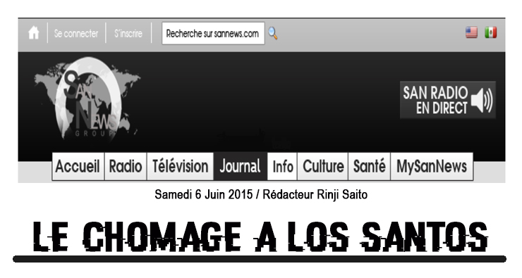 San News Time / Le chômage sur LS / 6 Juin 2015 Journa10