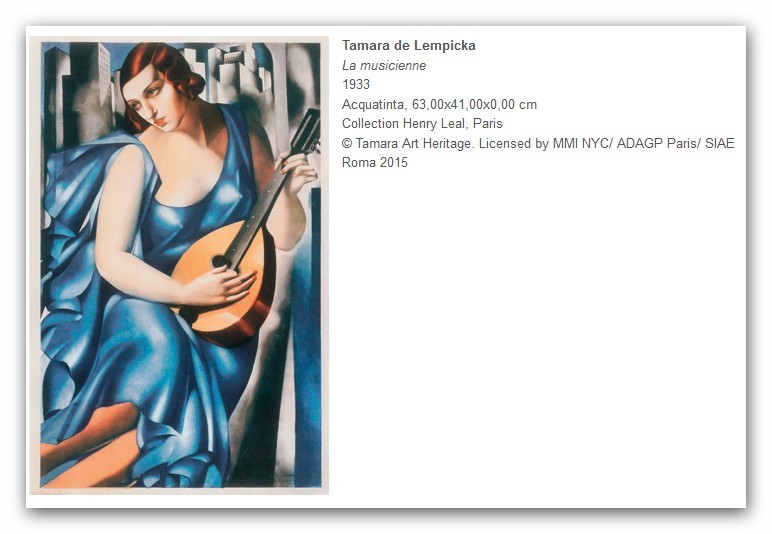 Tamara de Lempicka; Torino, palazzo Chiablese 19 marzo-30 agosto 2015 Apc_2016