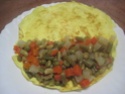  Omelette aux Petits Légumes et son œuf râpé.photos. Img_7558