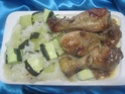 Pilons de poulet aux courgettes.riz. Img_8410