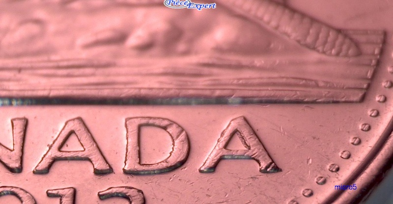2012 - Éclat de Coin, sur le "2" et "A" de canadA (Die Chip) Cpe_i180