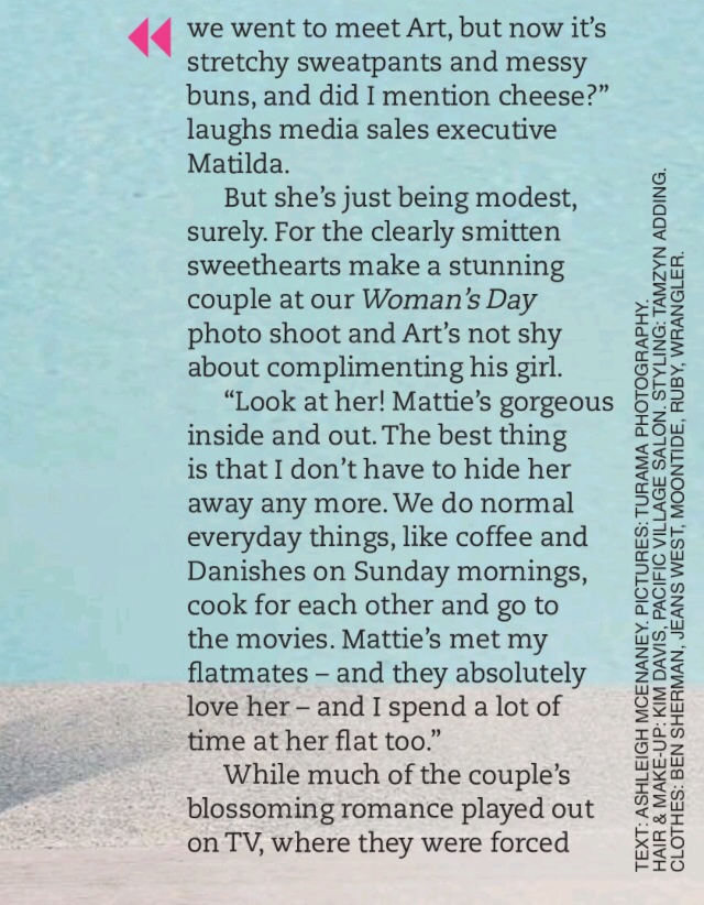 Art & Matilda Green Bachelor New Zealand Season 1 Fan Forum Page 29