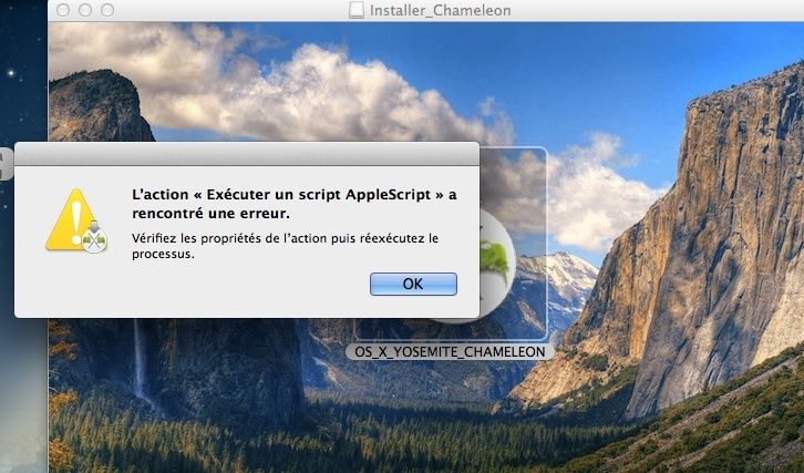 "Résolu " clé Bootable Yosemite depuis Windows Osx210