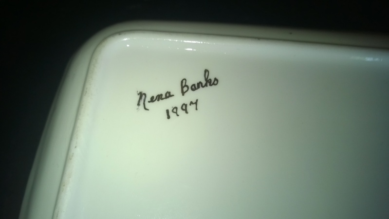 square tray/dish signed on back, please help identify maker. Wp_20113