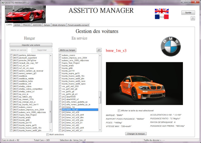 ASSETTO Manager Acman10