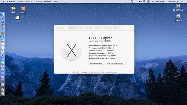 Intel HD Graphics Arrandale QE/CI YOSEMITE- EL CAPITAN-SIERRA-HIGH SIERRA 112