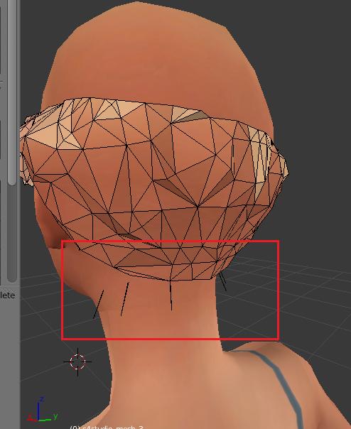 [Intermédiaire] [Blender 2.6 et 2.7] Conversion de coiffure Sims 4 d'un sexe à l'autre : la modification de mesh. Blende20