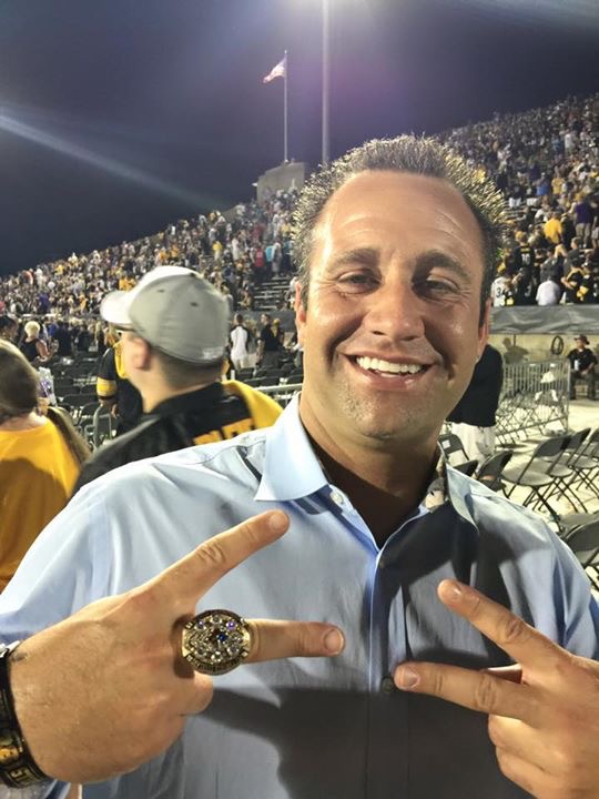 Former Steeler Jeff Reed escorted out of Hall of Fame game Img_2410