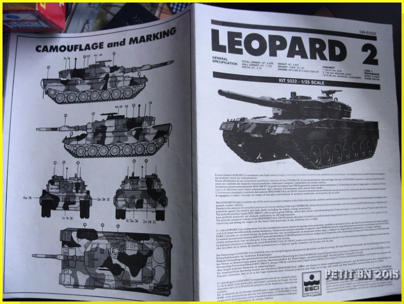 [ESCI] KRAUSS-MAFFEI LEOPARD 2 char de combat 1/35ème Réf 5022 Apdc0189