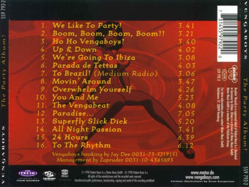 CD VENGABOYS - THE PARTY ALBUM! (1998) Cd_ven13
