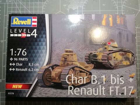 REVELL] Char B1.Bis et RENAULT FT-17 1/76ème Réf 03278