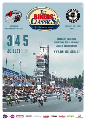Bikers'classics Spa-Francorchamps (B) 5 juillet 2015 Affich10
