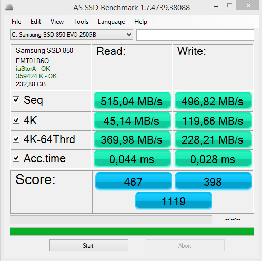 présentation du Samsung SSD 850 EVO  250 go 2.5 pouces Screen15