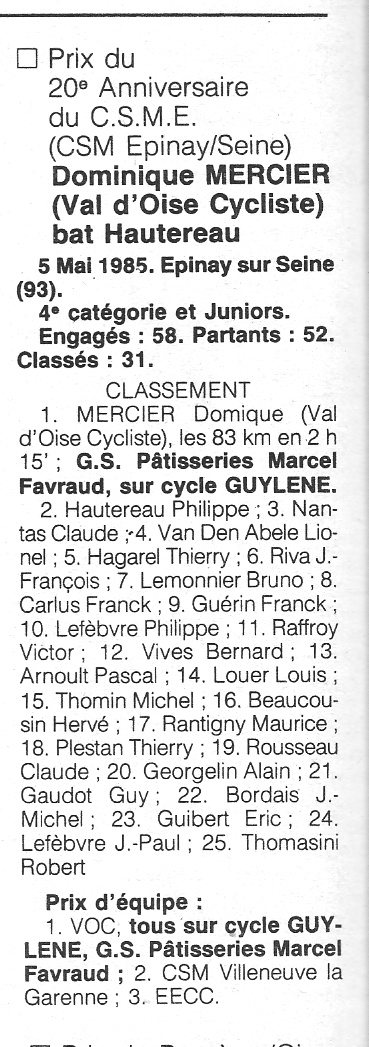 Coureurs et Clubs de février 1984 à décembre 1989 - Page 4 Voc_0015