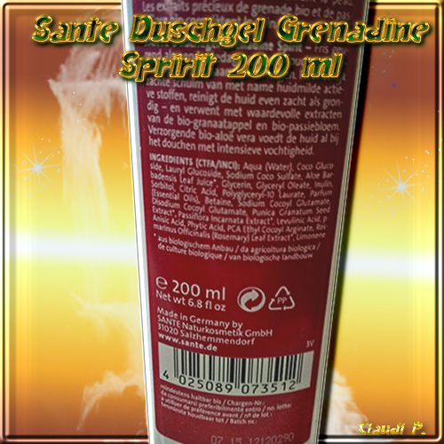 Sante Duschgel Grenadine Spirit Bio Granatapfel Sante-13
