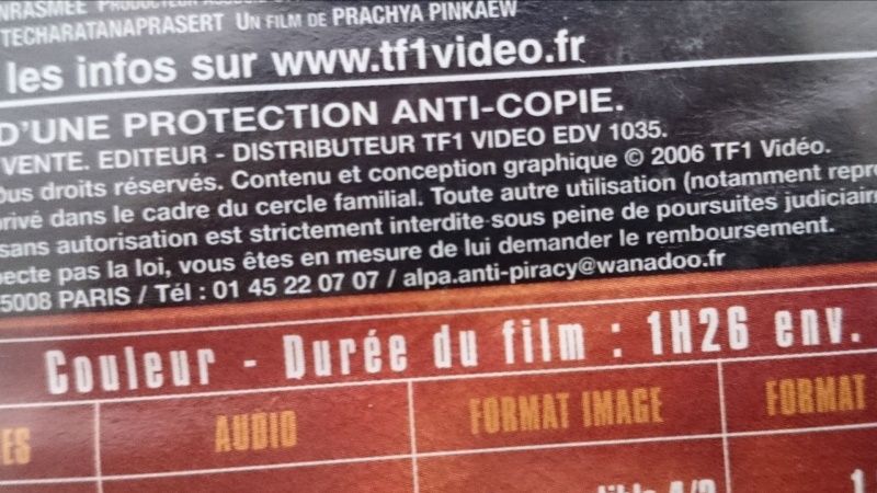 Tom Yum Goong (L'honneur du dragon) film censuré en France parlons-en Screen17