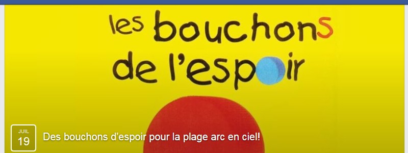 Bouchons d'espoir. Création solidaire sur la plage du Palus 19.07.2015 Sans_457