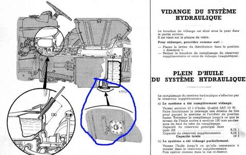 Bouchon vidange boîte de vitesses & pont de transmisson arrière