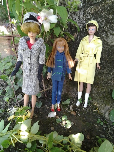 Présentation de mes poupées, suite et fin : Barbie, Midge et Skipper des années 60 20150612