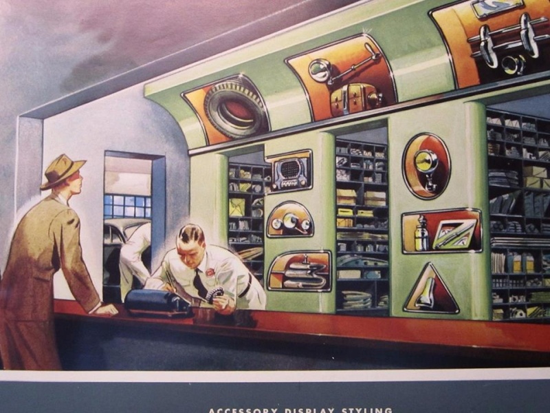 Car Showrooms & Dealerships - Concessionnaires automobiles - 1950s - 1960s 11144010