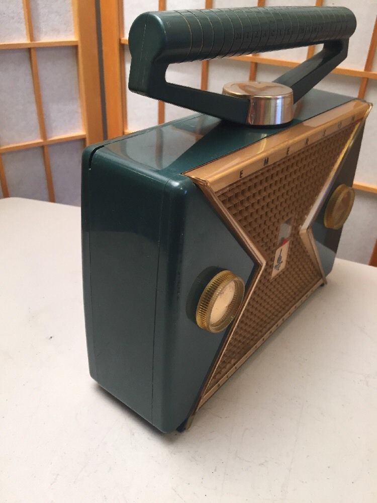 Emerson 847 All Transistor Portable Radio Miracle Wand - 1956  2610
