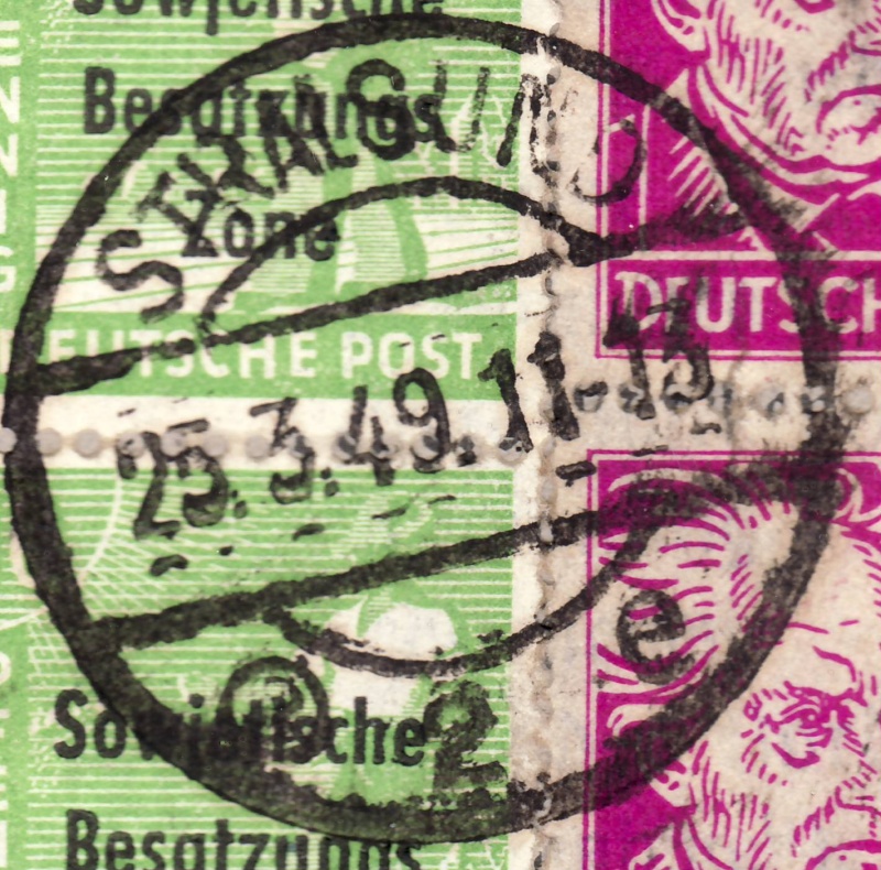 Stempelfälschungen der SBZ Strals11