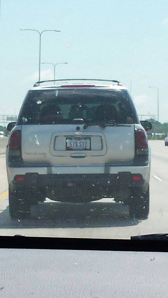 This bitch cut off a bunch of bikers on 80 east  that are doing a cancer run! Fan photo... 11693010
