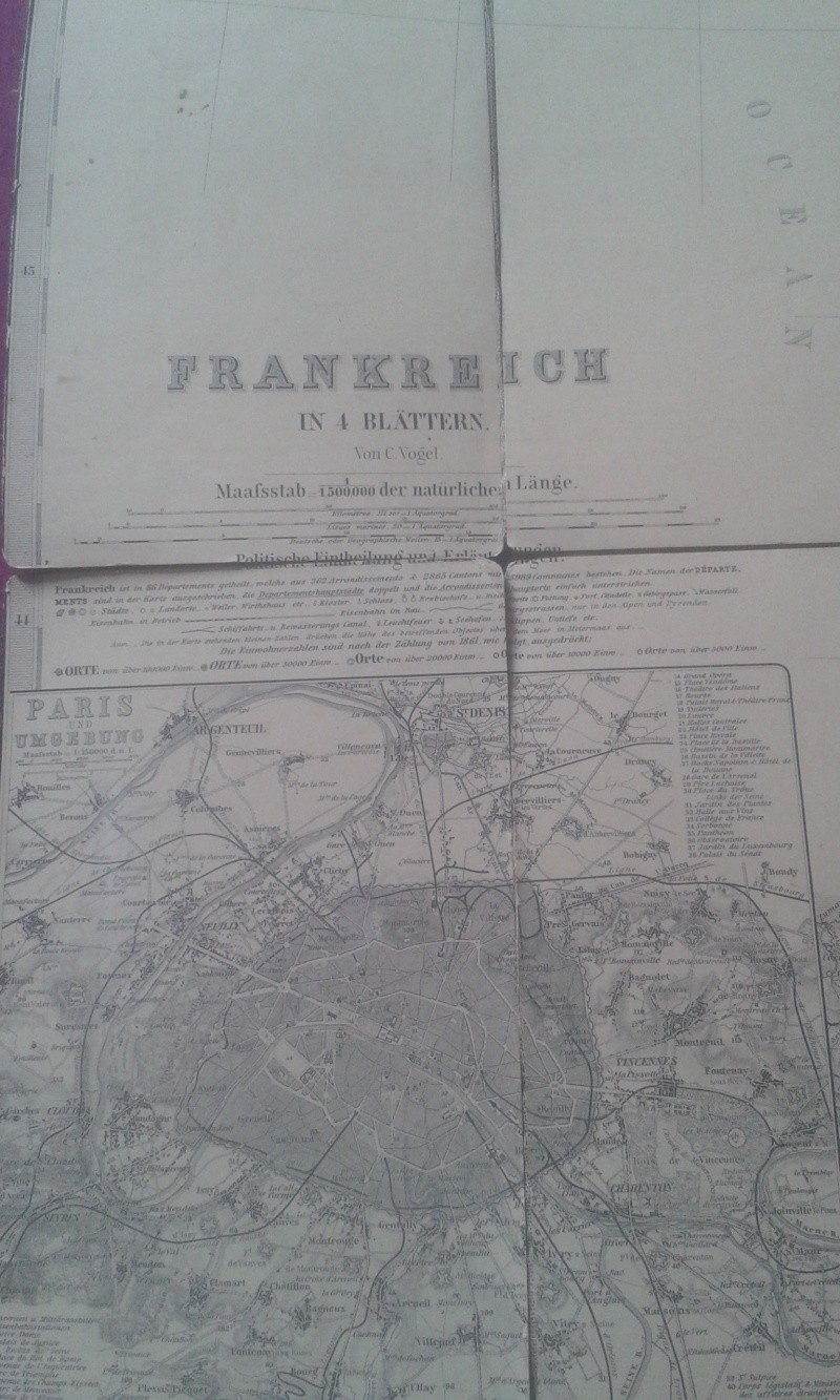 Renseignement carte allemande "Frankreich in 4 Blättern" 1882 (?) 20150736