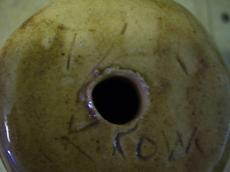 pottery monk signed K. Rowe? 108_7225