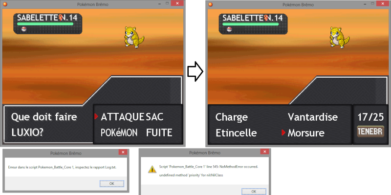 Crash du jeu lié au poison sur un pokémon Bug_po10