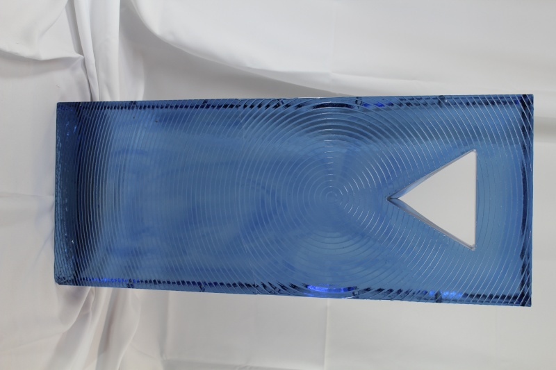 30" x 12" x 4" Huge Art Glass monolithic blue Img_1217