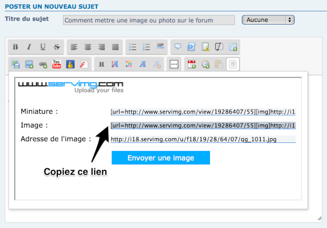 Comment mettre une image ou photo sur le forum 0512