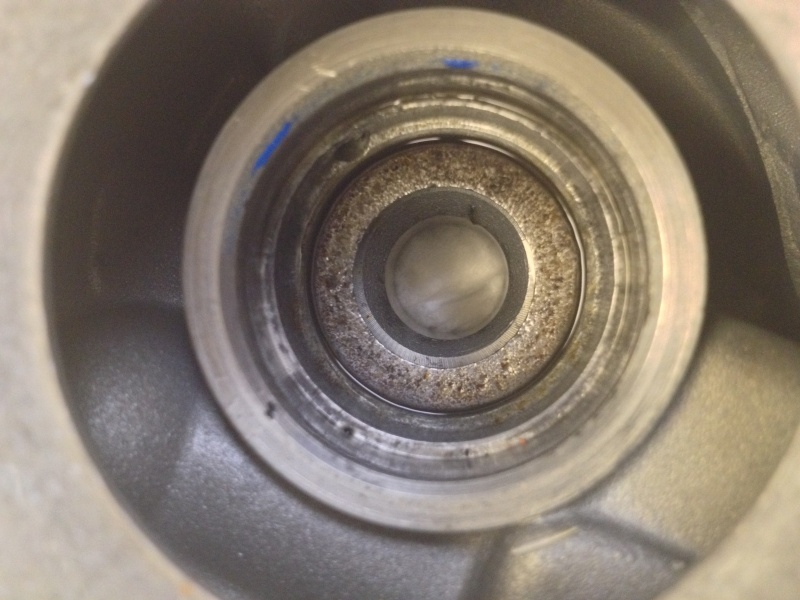 Replaced k100rs oil seal twice now...still leaking. PLEASE HELP Photo10