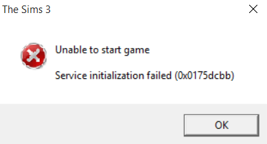 Unable to start game error 0x0175dcbb Unable12