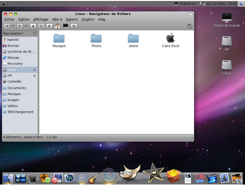 Linux : Transfomer Gnome en MacOS. Captur28