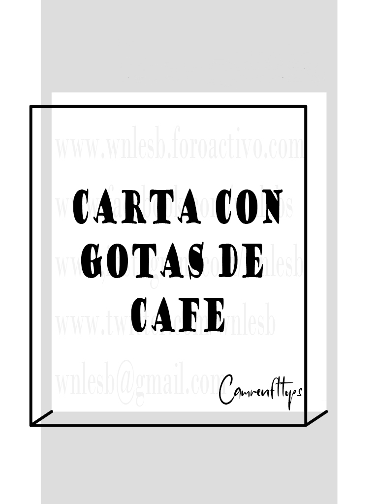 Carta con gotas de café - Camrenfttops Carta_17