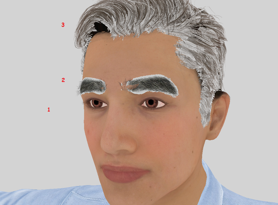 Alpha for Hair with Diffuse, Opacity and Transparency Files 710