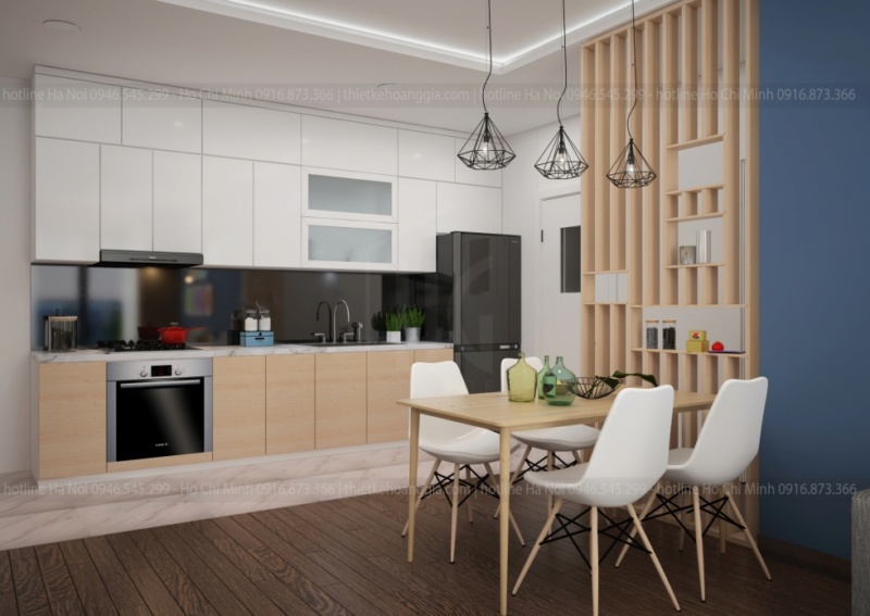 HIỆN - Thiết kế nội thất chung cư 75m2 hiện đại và tiện nghi Thiet211