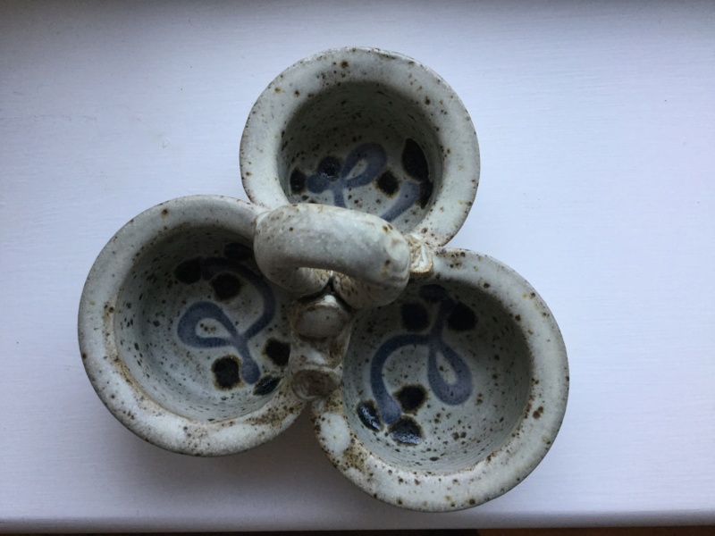 Stoneware preserve dish. Rossmore Pottery, Ireland   D1f69210